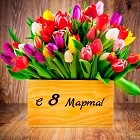 Цветочное поздравление с 8 Марта! Цветочное поздравление с 8 Марта!