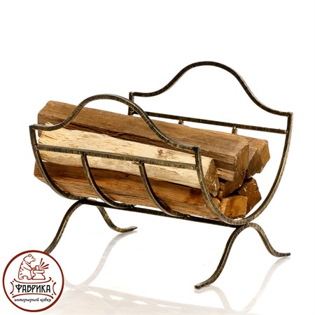 Интерьерная кованая дровница 