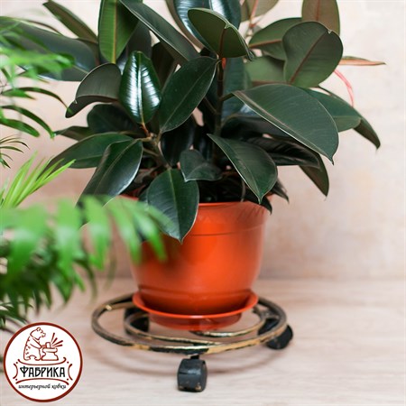 Подставка для цветов на колесах 12-003