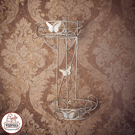 Настенная подставка для цветов из металла 14-602