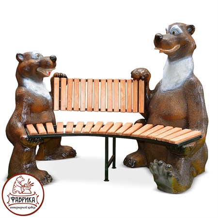 Скамейка Мишки 