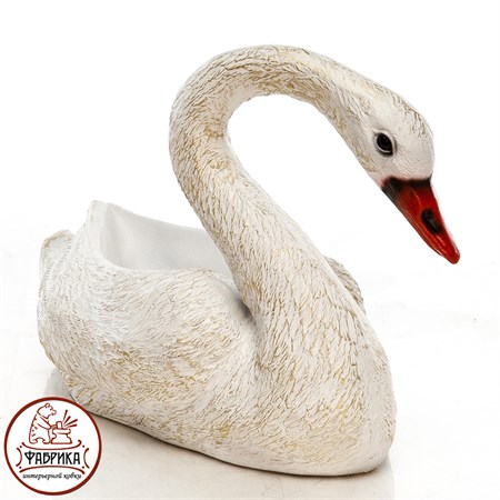 Садовое кашпо Лебедь