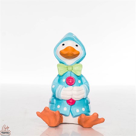 Садовая фигура утёнок в плаще F08976-Blu