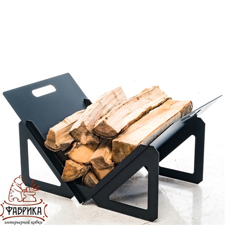 Дровница из металла