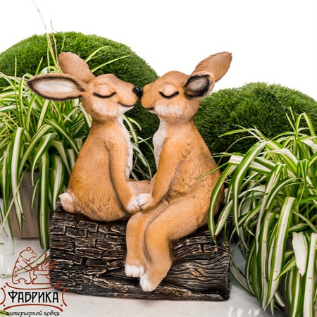 Фигура для сада Зайцы