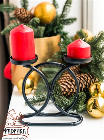 Новогодний подсвечник
