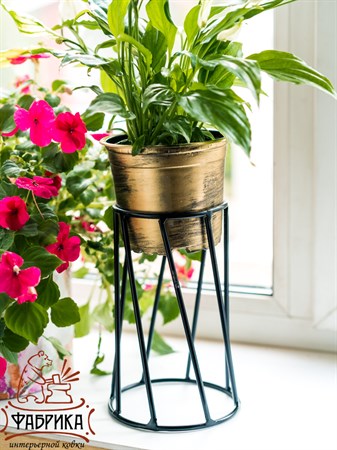 Цветочница, цвет: чёрный