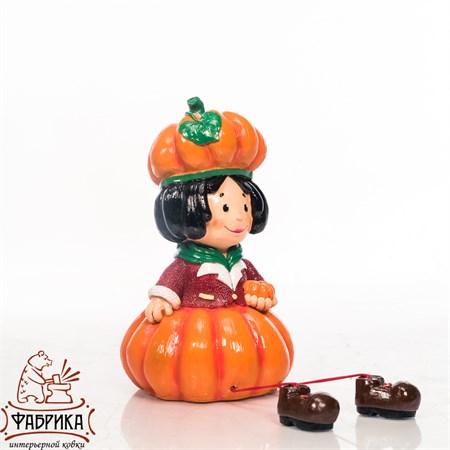 Садовая фигура Гном тыква U09031 - фото 28507