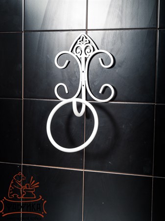 Настенный держатель для полотенца из металла 58-212W - фото 29524