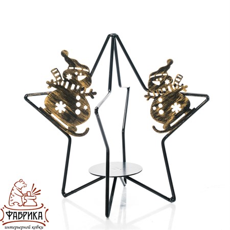 металлический подсвечник