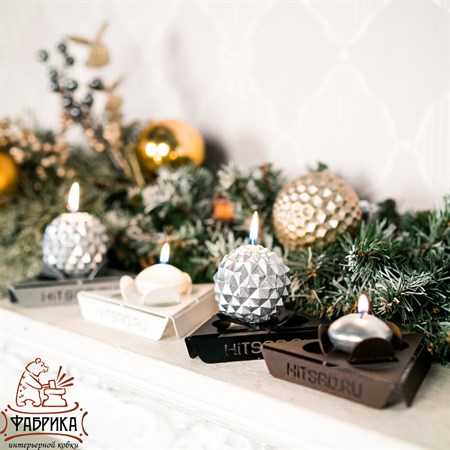 Подсвечник металлический на одну свечу 730-004 - фото 30589