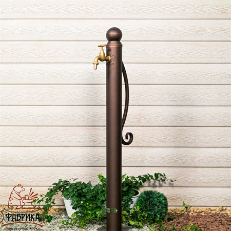 Умывальник садовый с краном 55-119Br, высота 98 см - фото 31617