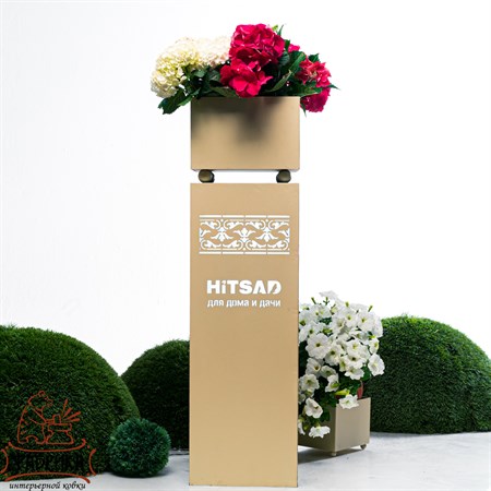 металлический вазон