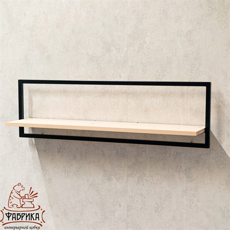 полка из металла и дерева