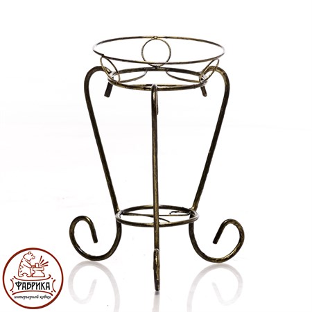 цветочница 14-001 цв.черный с золотом