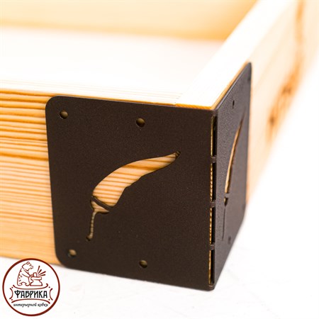 угловой кронштейн для высоких грядок