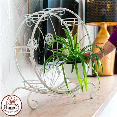 подставка 41-012 цв.белый с золотом