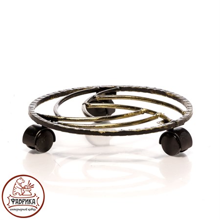 Напольная подставка для цветов на колесах 