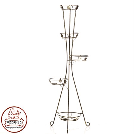 Кованая подставка для цветов 18-005