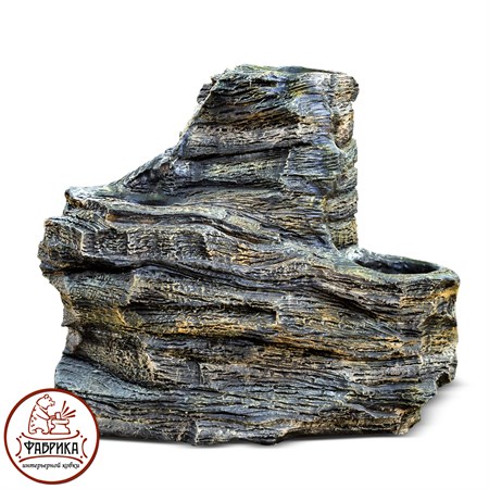 Садовый декор из полистоуна кашпо Камень цветочница F08080