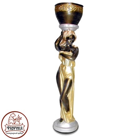 Садовый декор из полистоуна Девушка с Чашей малая F03077