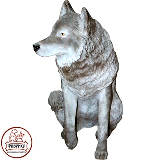 Садовая фигура из полистоуна Волк  F01001