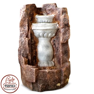 Садовый декор из полистоуна Фонтан Угловой F03162