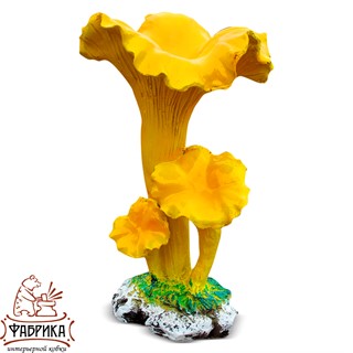 Садовый декор из полистоуна грибы Лисички F07193